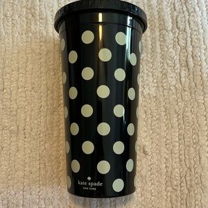 Kate spade polka dot tumbler.